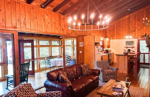 Moultonborough Cottage | Peaceful lake front cottage w/large dock and sandy beach entry