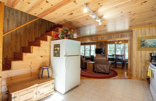 Cherryfield House | Peaceful lakefront Retreat-Unplug, Read on the dock, Kayak; 3BD,1BA Home