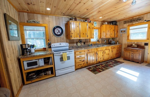 Cherryfield House | Peaceful lakefront Retreat-Unplug, Read on the dock, Kayak; 3BD,1BA Home