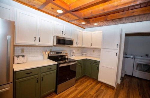 Slippery Rock House | Peaceful log home retreat.