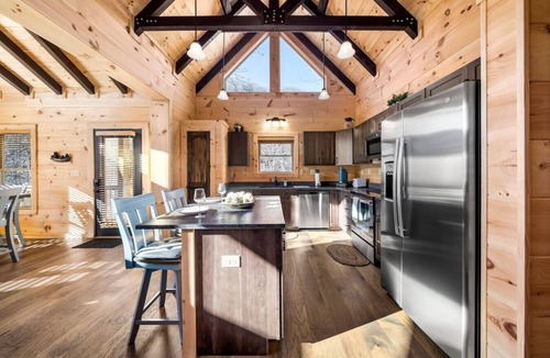 Maggie Valley Cabin | Peaceful Mountain Escape with Ridge Views & Hot Tub