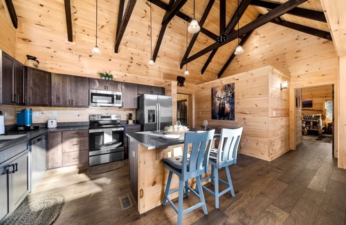 Maggie Valley Cabin | Peaceful Mountain Escape with Ridge Views & Hot Tub