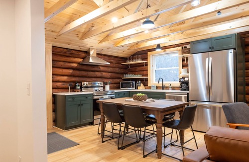 Naples Cabin | Peaceful Naples Cabin w/Deck & Stream Views