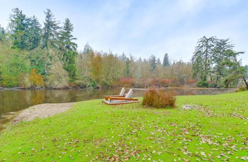Poulsbo Apartment | Peaceful Patio View! Waterfront Puget Sound Unit