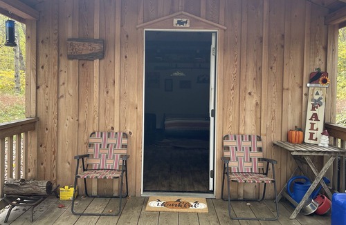 Clearfield Cabin | Peaceful Primitive Riverfront Cabin. Pet Friendly