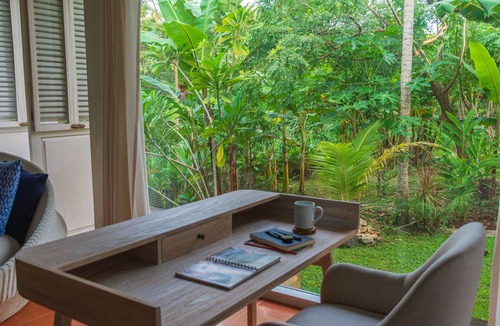 Bantul Cabin | Peaceful Retreat with a Lush Garden & Open-Air Patio