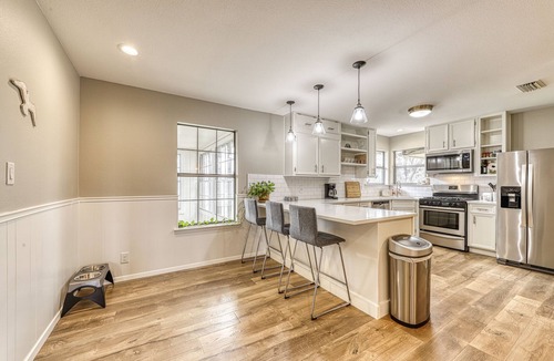 Liberty Hill House | Peaceful riverfront home with enclosed yard - walk to the river