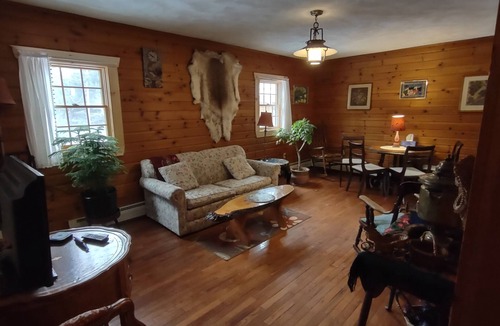 Spencer Apartment | Peaceful Russian Jacuzzi suite surrounded by state forest!