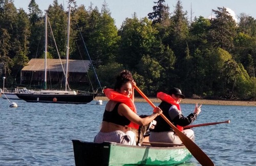 Marrowstone House | Peach Room Bed Queen