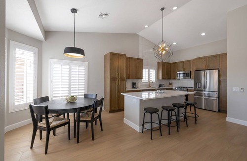 Palm Valley House | Pebblecreek 55+ Resort community. Virtually brand-new home with heated pool!