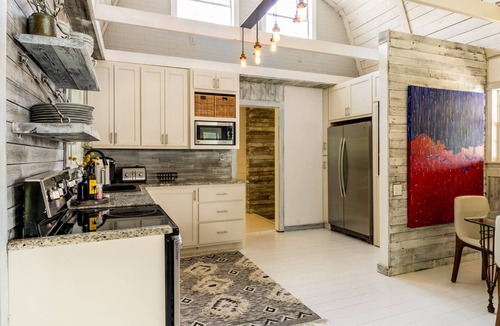 Blanco House | Pecan Tree House at Happiness Ranch | Rustic Charm with Modern Furnishings
