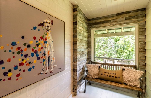 Blanco House | Pecan Tree House at Happiness Ranch | Rustic Charm with Modern Furnishings