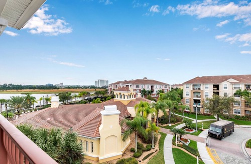 Florida Central Atlantic Coast Condo | Penthouse Condo w/Stunning View of Clubhouse and Lake Cay!