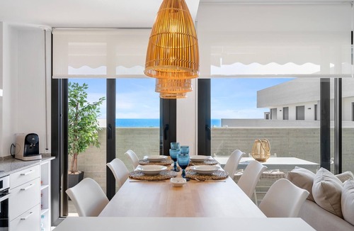 Roques Daurades Apartment | Penthouse sea front views and pool 100m beach