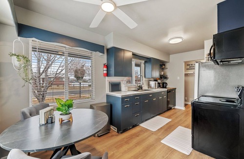 Midvale House | Perfect Central Location w/Mtn Views, Huge Fenced Yard, King Beds, BBQ, & Games!