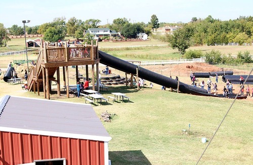 South Oklahoma City House | Perfect Glamping Vacations in this Rustic Conestoga Covered Wagon Rental in Oklahoma