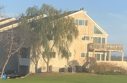 East Moriches Condo | Perfect Water Views from your Oversized Deck!