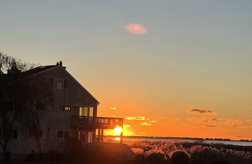 East Moriches Condo | Perfect Water Views from your Oversized Deck!