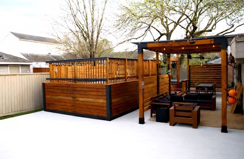 George Bush Park/Eldridge House | Pergola Lounge + Pool Deck + Basketball