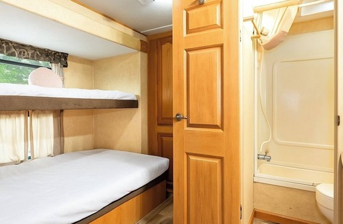 Miller Beach Hotel | Pet-Friendly 2BR Camper with Fire Pit and Grill