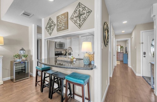 April Sound House | Pet Friendly 3BR Lakefront Condo with Patio Views, Swim Deck, & More!