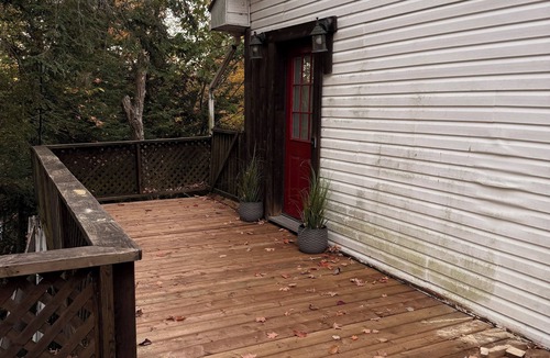 Brownsburg-Chatham Ski Chalet | Pet-Friendly, Secluded Waterfront Cottage with Modern Amenities & Cozy Fireplace