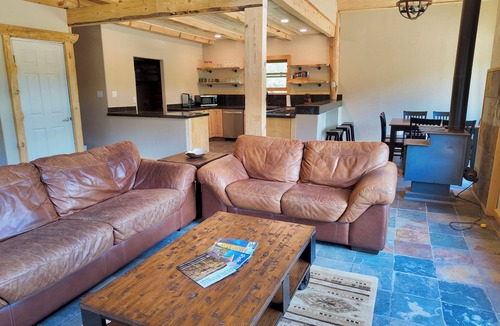Dolores Cabin | Pet-Friendly Family Lodge Fully Stocked Kitchen Fire Pit WiFi Kids Toys