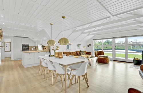 Blavand Strand House | Pet friendly home in Blåvand with sauna