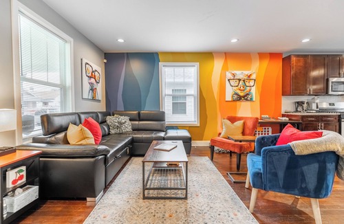 Fountain Square House | Pet-Friendly Home with Fenced Yard & Garage near Downtown