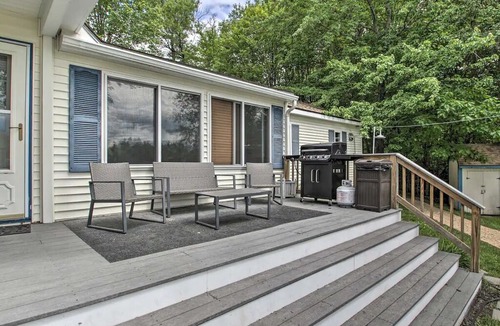 Barnstead House | Pet-Friendly Home w/Private Beach, Dock & Rafts!