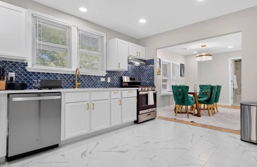 Bartlesville House | Pet Friendly, King Suite, Backyard, BBQ