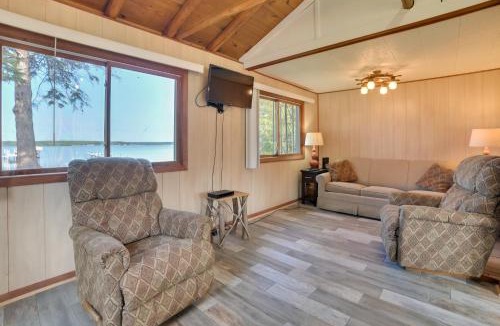 Indian River House | Pet Friendly Lake Cabin: Private Dock + Fire Pit!