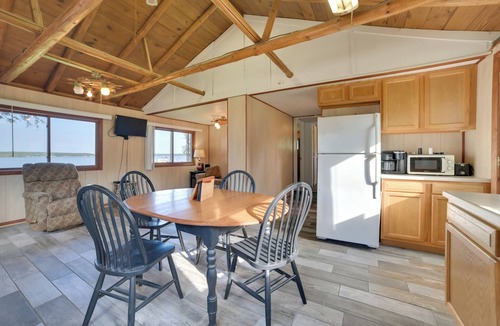 Indian River Cabin | Pet Friendly Lake Cabin: Private Dock + Fire Pit!