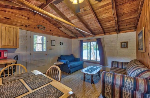 Levering Cabin | Pet Friendly Lakefront Cabin Firepit