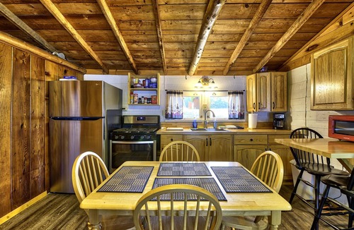 Levering Cabin | Pet Friendly Lakefront Cabin Firepit