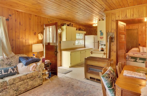 Vergas Cabin | Pet-Friendly Lakeside Cabin w/Dock & Fire Pit