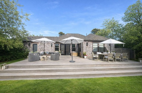 West of Town House | Pet Friendly Miacomet Home with Hot Tub and Infared Sauna!