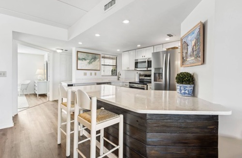 Amelia City Condo | Pet Friendly Oceanfront Sailmaker Condo | Ground Floor | Updated Kitchen | Steps to the Beach