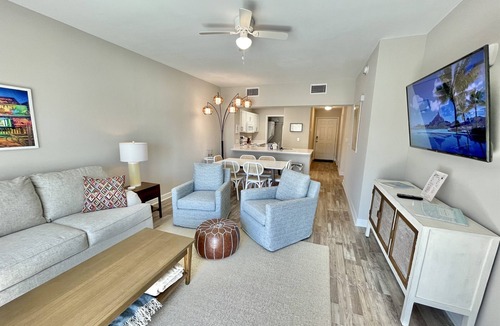 Waterside Village Condo | Pet Friendly Pool + Beach Sleeps 8