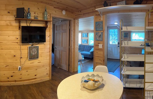 Supply House | Pet Friendly Separate Fee, enjoy fenced in yard, outdoor shower, fire pit