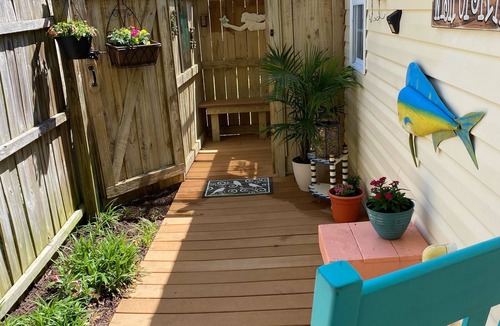 Supply House | Pet Friendly Separate Fee, enjoy fenced in yard, outdoor shower, fire pit