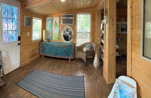 Supply House | Pet Friendly Separate Fee, enjoy fenced in yard, outdoor shower, fire pit
