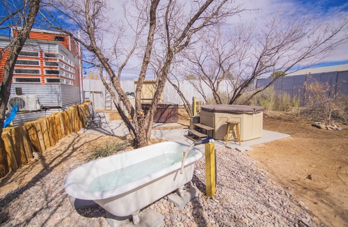 Truth or Consequences Cabin | Phoenix Outpost- A Unique Tiny Home with Hot Springs