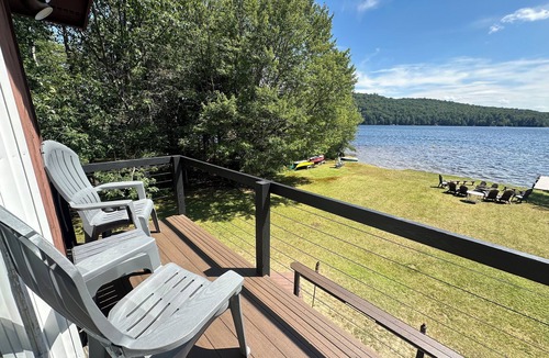 Caroga Lake House | Picturesque ADK Lakefront Home! 3BR 2BA w/Large Deck on Beautiful Canada Lake
