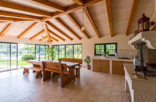 Susnjici Apartment | Picturesque flat with pool, outdoor kitchen, BBQ, sunbeds, children's swing