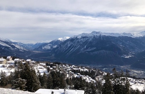 Randogne Apartment | Pied-à-terre in Crans-Montana, pool and view - Swi