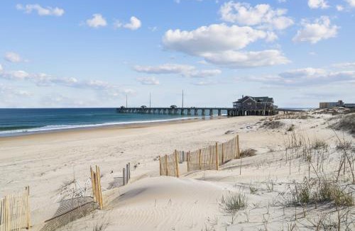 Nags Head House | Pier View Oasis - Nags Head MP 16, Oceanfront, Elevator, Theater, Pool, Hot Tub, Pets OK