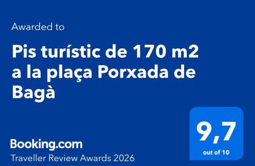 Baga Apartment | Pis turístic de 170 m2 a la plaça Porxada de Bagà
