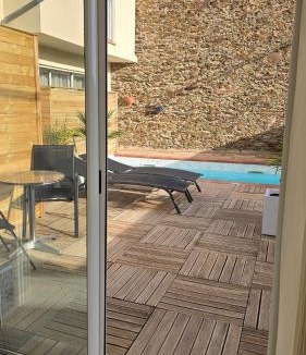 Port-Vendres Apartment | Piscine chauffée privative au Nid de Paulilles