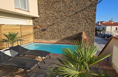 Port-Vendres Apartment | Piscine chauffée privative au Nid de Paulilles
